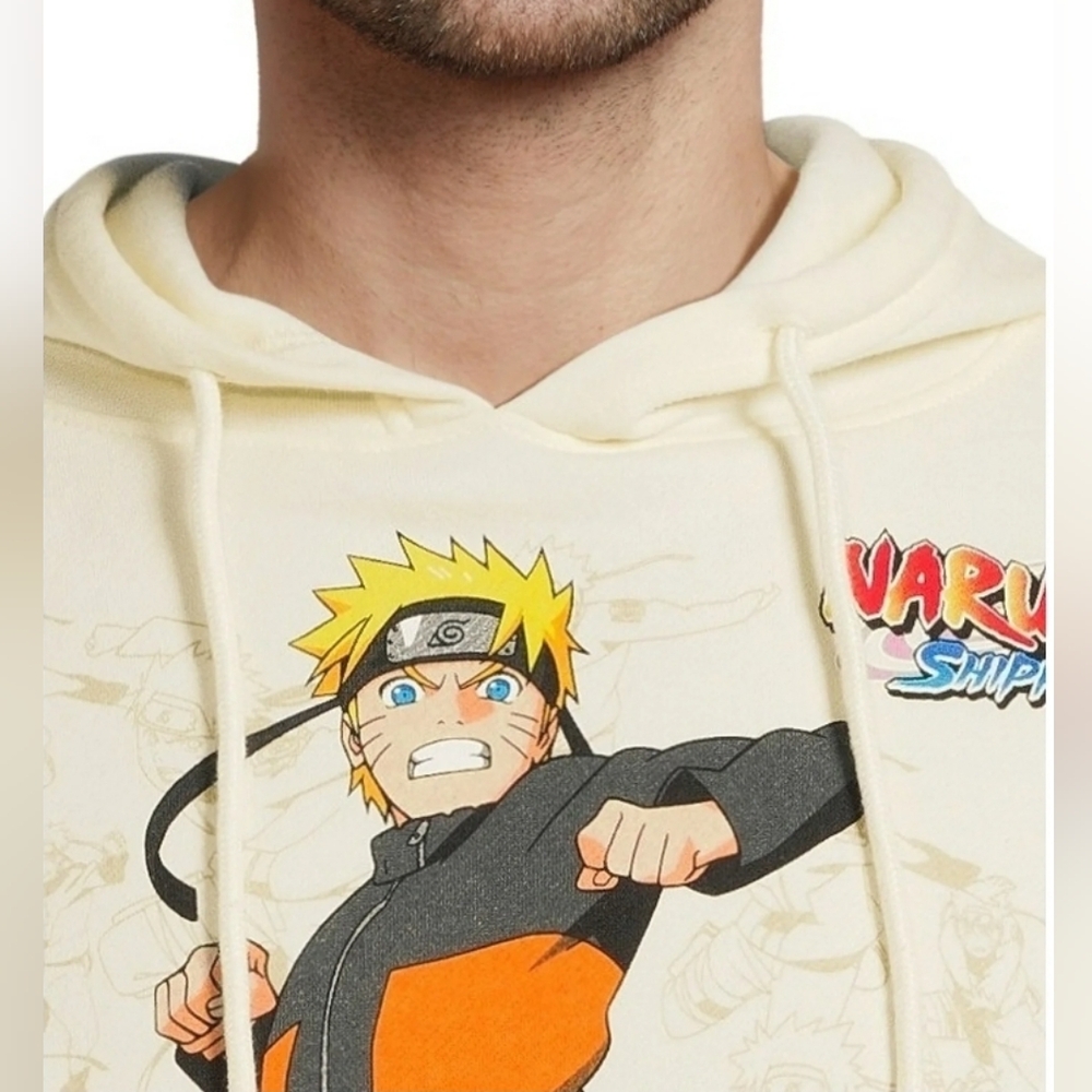 🛑SOLD🛑🆕️Naruto Shippuden Cream Anime Hoodie
